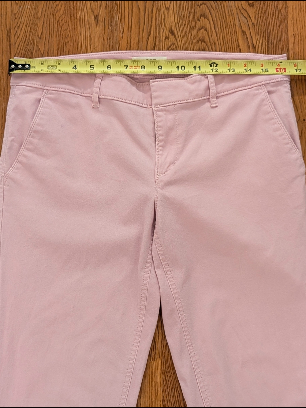LOFT Light Pink Girlfriend Cotton Ankle Pants - Picture 11 of 14